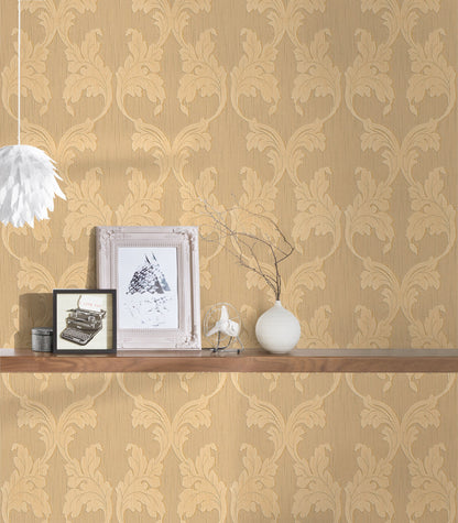 Architects Paper Tessuto Vlies-Textiltapete Orange Beige 10,05 m x 0,53 m