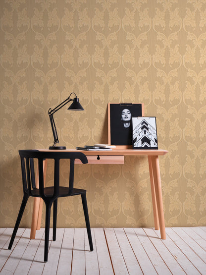 Architects Paper Tessuto Vlies-Textiltapete Orange Beige 10,05 m x 0,53 m