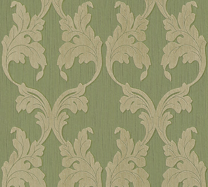 Architects Paper Tessuto Vlies-Textiltapete Grün Braun 10,05 m x 0,53 m
