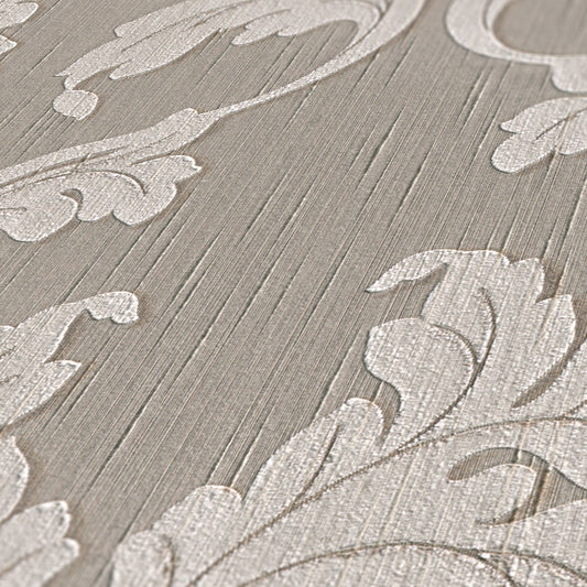 Architects Paper Tessuto Vlies-Textiltapete Grau Beige 10,05 m x 0,53 m