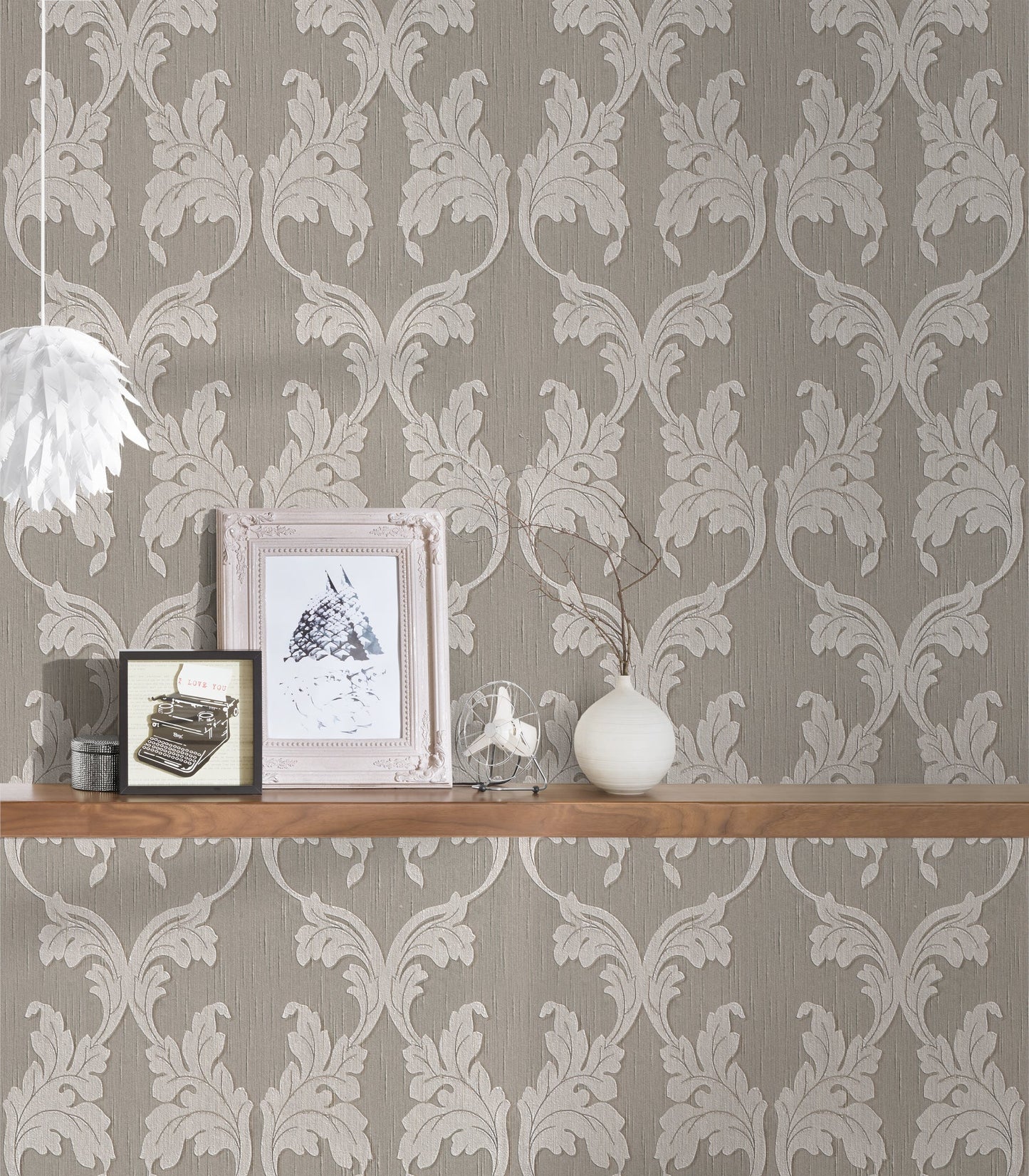 Architects Paper Tessuto Vlies-Textiltapete Grau Beige 10,05 m x 0,53 m