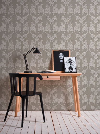 Architects Paper Tessuto Vlies-Textiltapete Grau Beige 10,05 m x 0,53 m