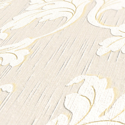 Architects Paper Tessuto Vlies-Textiltapete Beige Creme Gold 10,05 m x 0,53 m