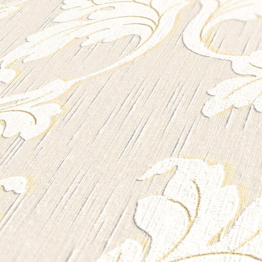 Architects Paper Tessuto Vlies-Textiltapete Beige Creme Gold 10,05 m x 0,53 m