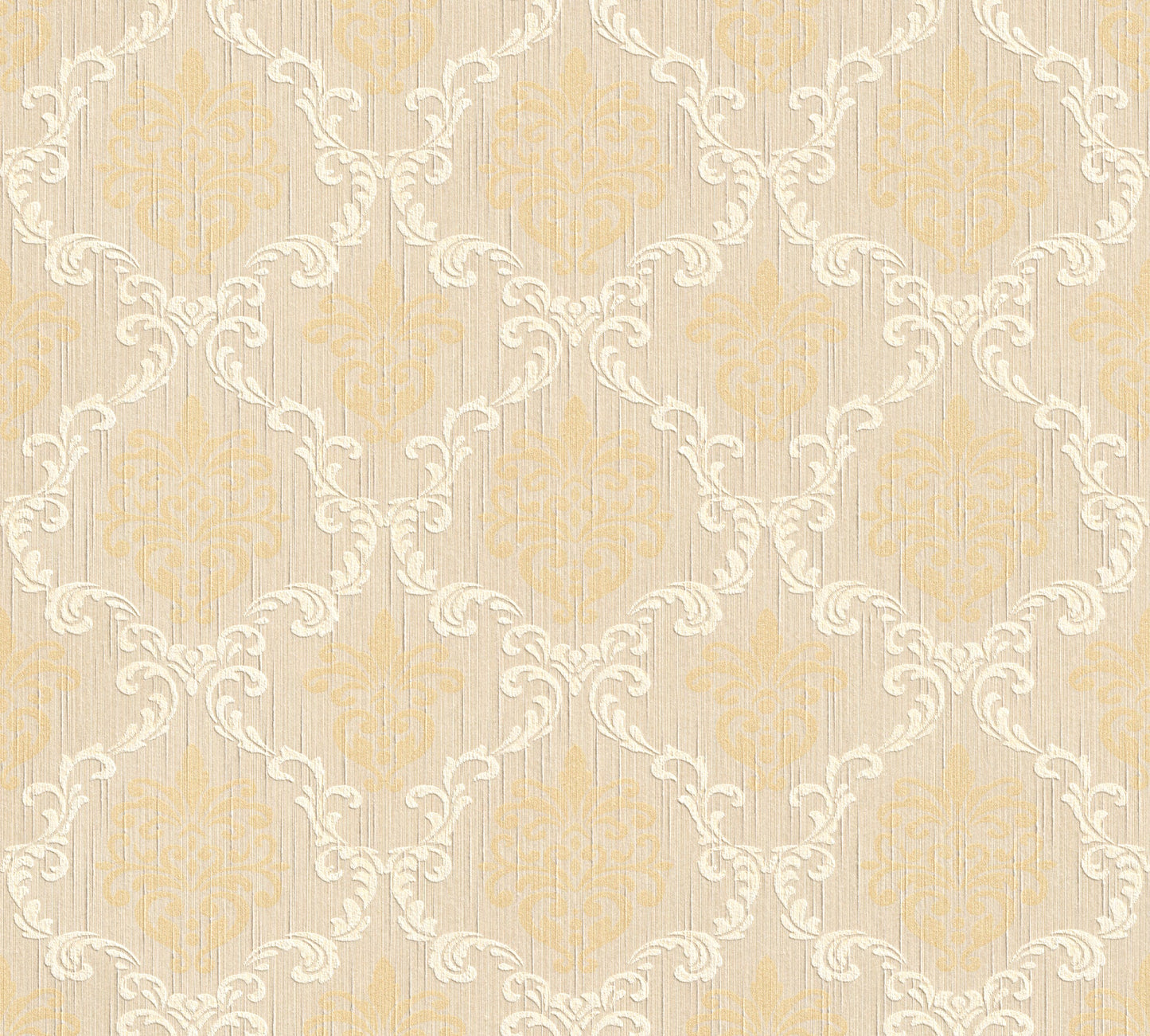 Architects Paper Tessuto Vlies-Textiltapete Beige Gelb 10,05 m x 0,53 m