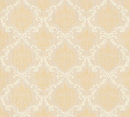 Architects Paper Tessuto Vlies-Textiltapete Beige Gelb 10,05 m x 0,53 m