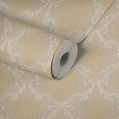 Architects Paper Tessuto Vlies-Textiltapete Beige Gelb 10,05 m x 0,53 m
