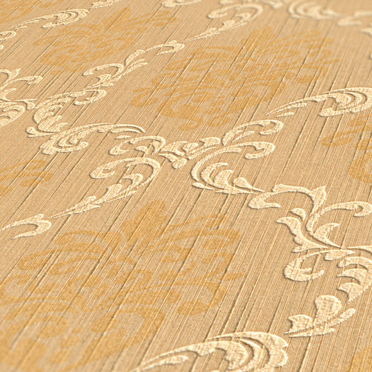 Architects Paper Tessuto Vlies-Textiltapete Orange Beige 10,05 m x 0,53 m