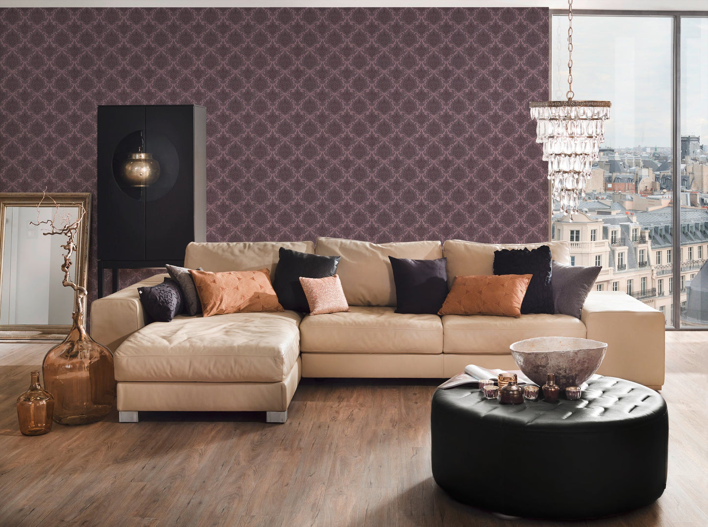 Architects Paper Tessuto Vlies-Textiltapete Lila 10,05 m x 0,53 m
