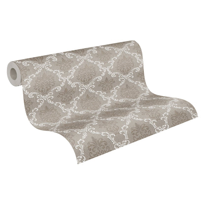Architects Paper Tessuto Vlies-Textiltapete Grau Beige 10,05 m x 0,53 m