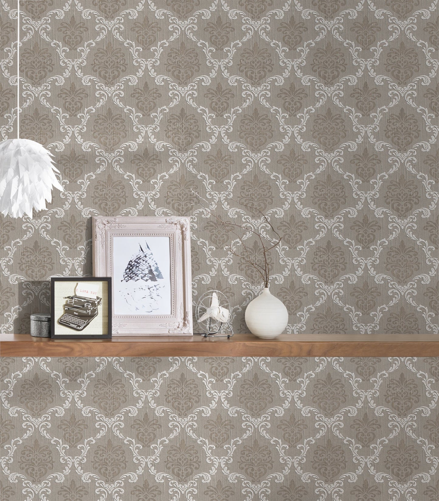Architects Paper Tessuto Vlies-Textiltapete Grau Beige 10,05 m x 0,53 m