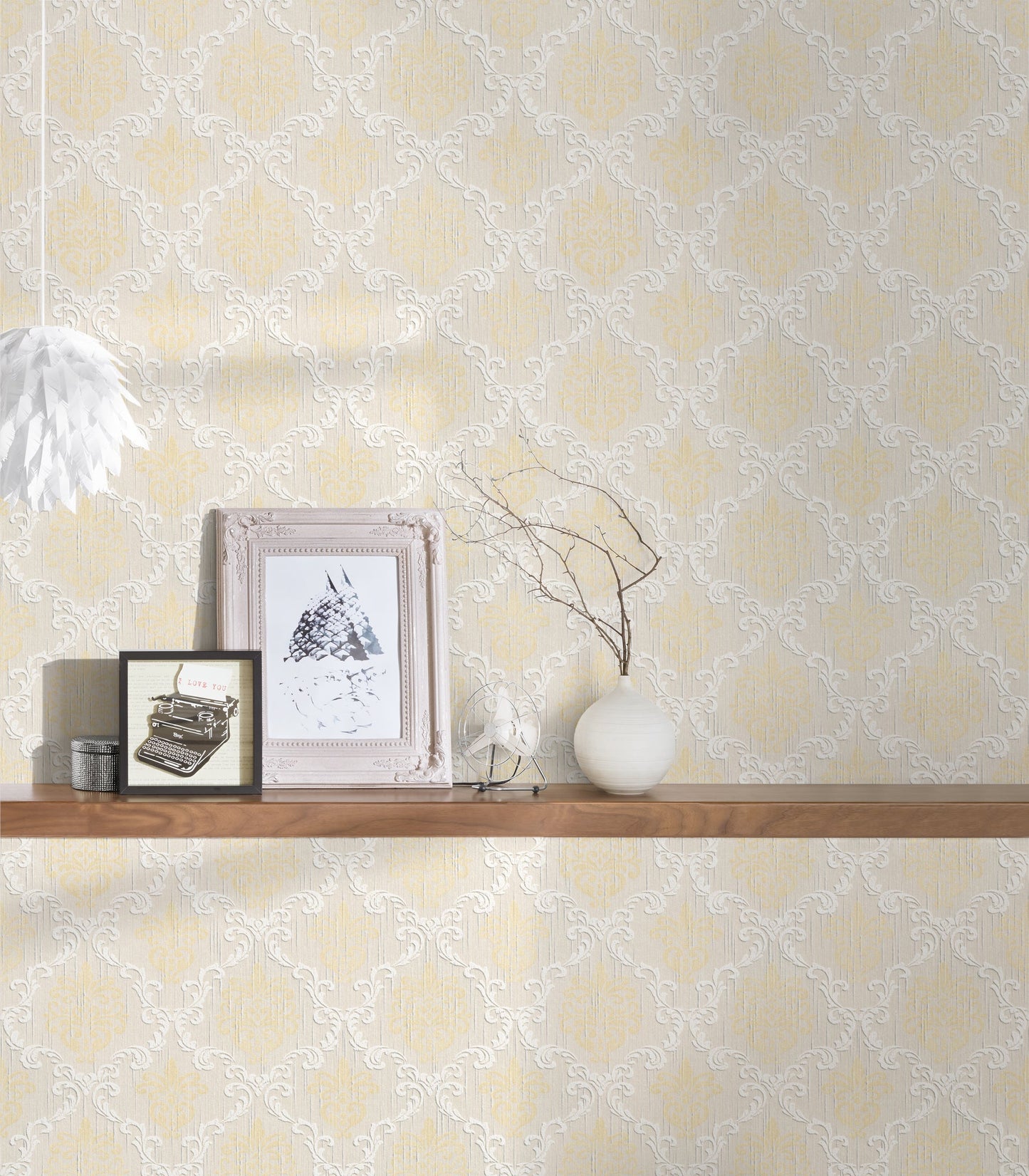 Architects Paper Tessuto Vlies-Textiltapete Creme Gold Beige 10,05 m x 0,53 m