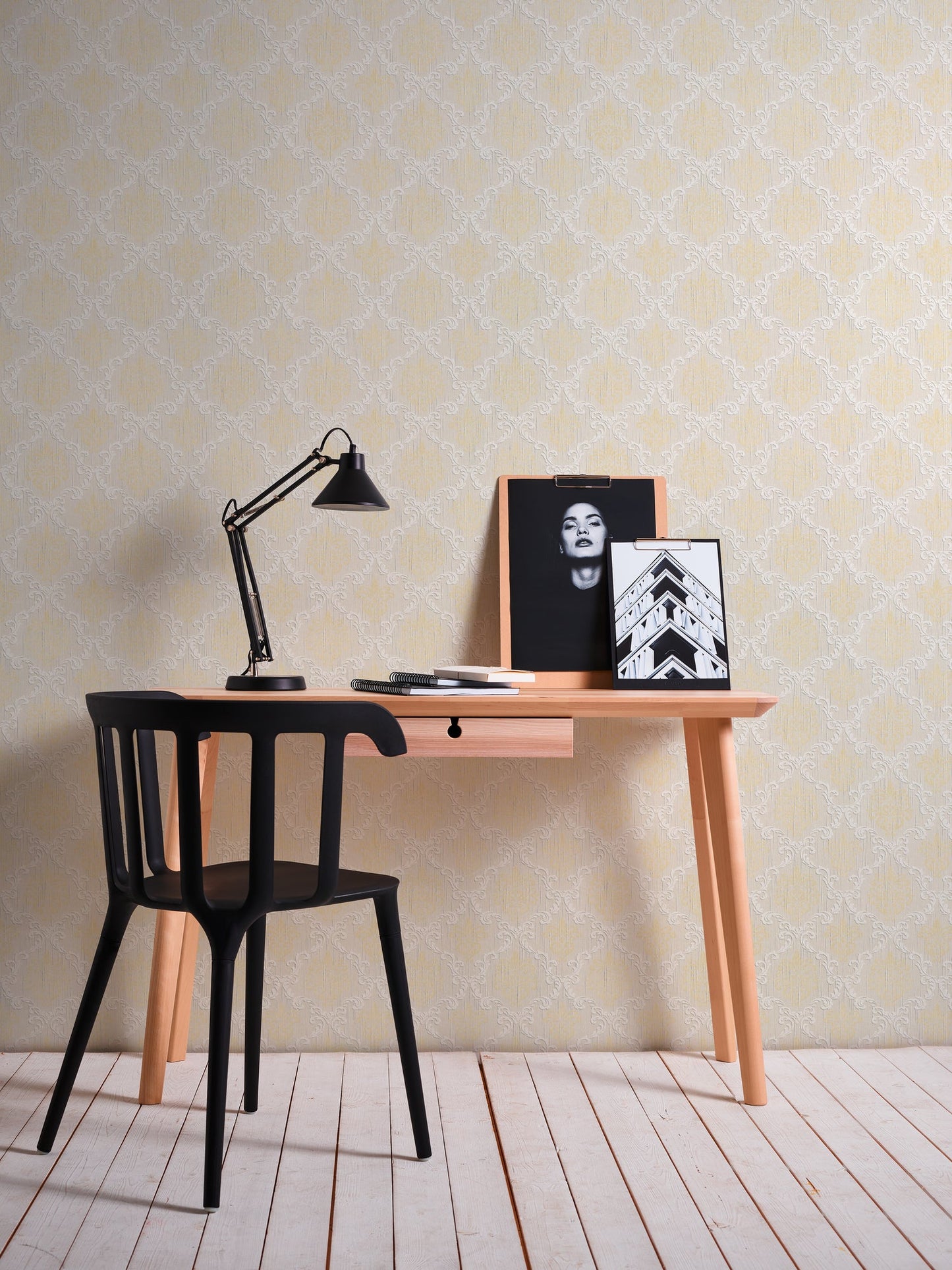 Architects Paper Tessuto Vlies-Textiltapete Creme Gold Beige 10,05 m x 0,53 m