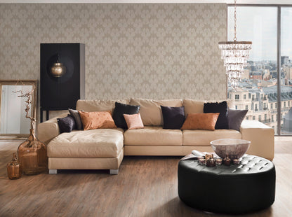 Architects Paper Tessuto Vlies-Textiltapete Beige Creme 10,05 m x 0,53 m