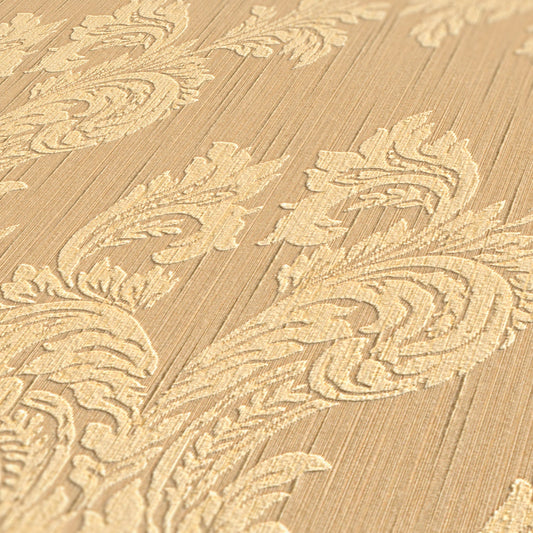 Architects Paper Tessuto Vlies-Textiltapete Orange Beige 10,05 m x 0,53 m