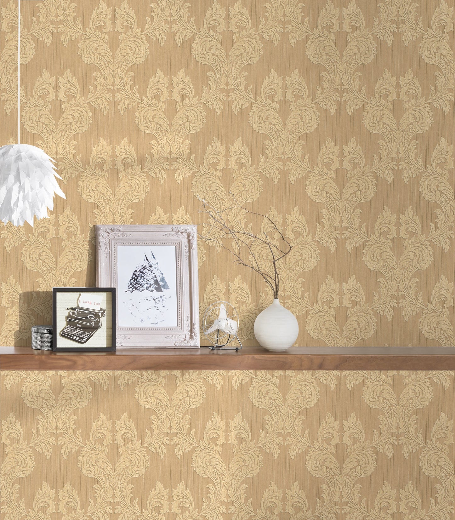 Architects Paper Tessuto Vlies-Textiltapete Orange Beige 10,05 m x 0,53 m