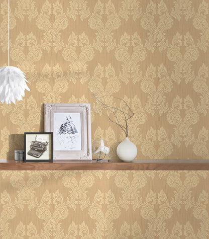 Architects Paper Tessuto Vlies-Textiltapete Orange Beige 10,05 m x 0,53 m