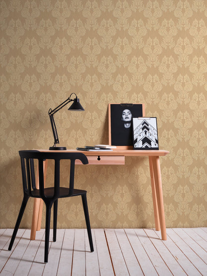 Architects Paper Tessuto Vlies-Textiltapete Orange Beige 10,05 m x 0,53 m