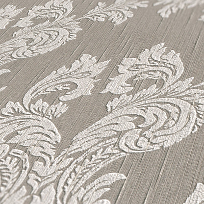 Architects Paper Tessuto Vlies-Textiltapete Grau Beige 10,05 m x 0,53 m