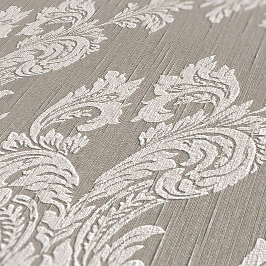 Architects Paper Tessuto Vlies-Textiltapete Grau Beige 10,05 m x 0,53 m