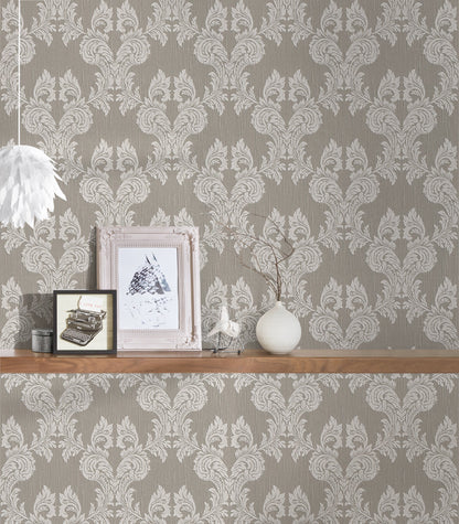 Architects Paper Tessuto Vlies-Textiltapete Grau Beige 10,05 m x 0,53 m