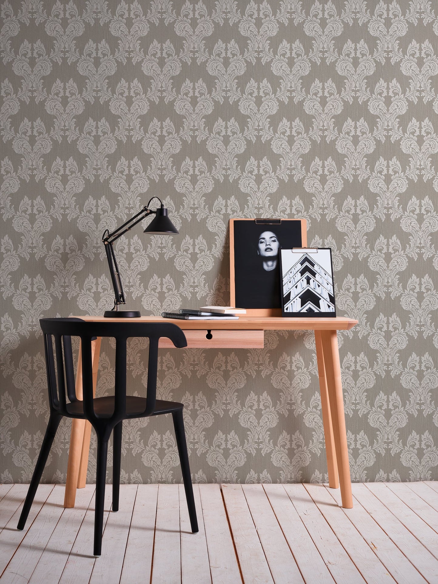 Architects Paper Tessuto Vlies-Textiltapete Grau Beige 10,05 m x 0,53 m