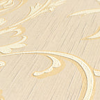 Architects Paper Tessuto Vlies-Textiltapete Creme Gold Beige 10,05 m x 0,53 m