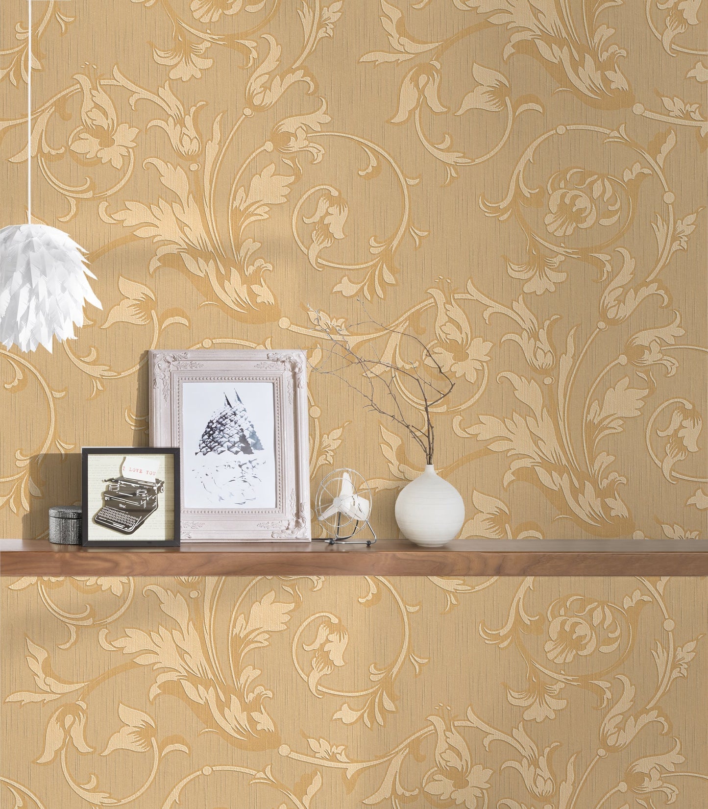 Architects Paper Tessuto Vlies-Textiltapete Orange Beige 10,05 m x 0,53 m