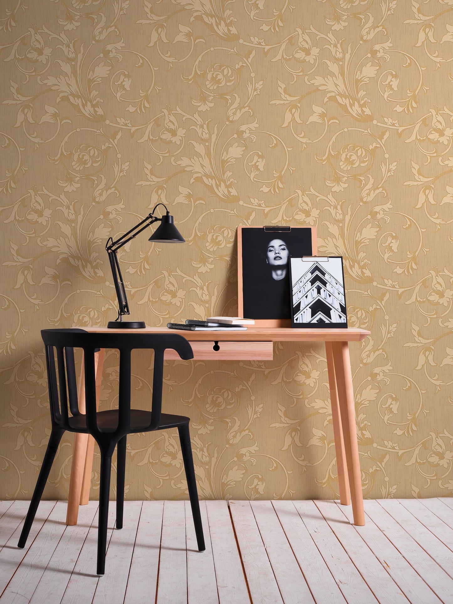 Architects Paper Tessuto Vlies-Textiltapete Orange Beige 10,05 m x 0,53 m