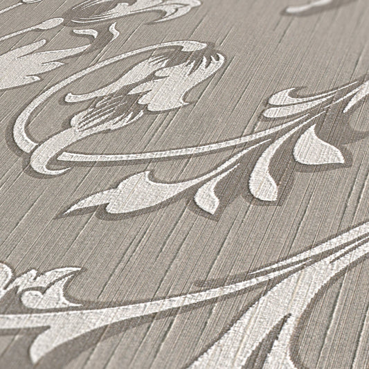 Architects Paper Tessuto Vlies-Textiltapete Grau Beige 10,05 m x 0,53 m