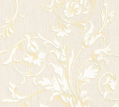 Architects Paper Tessuto Vlies-Textiltapete Creme Gold Beige 10,05 m x 0,53 m