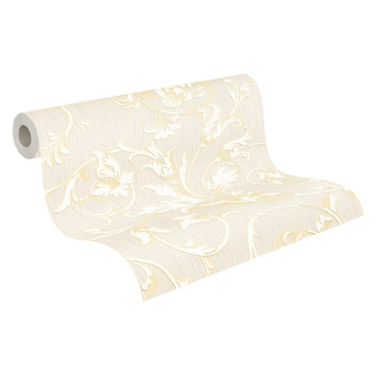 Architects Paper Tessuto Vlies-Textiltapete Creme Gold Beige 10,05 m x 0,53 m