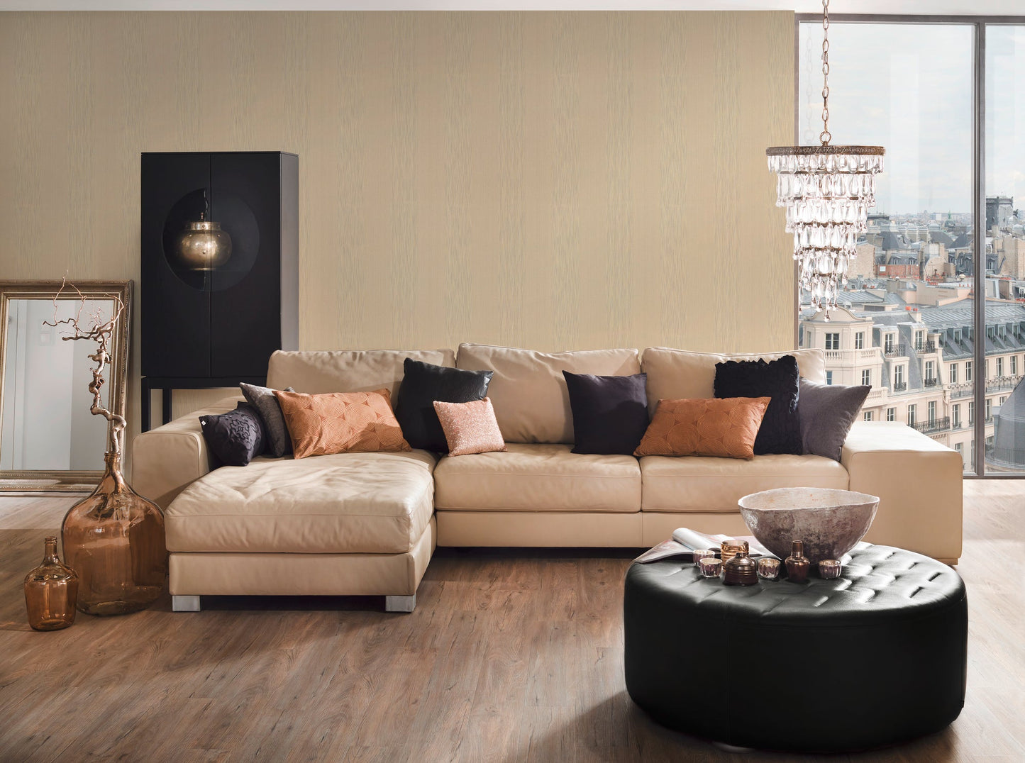 Architects Paper Tessuto Vlies-Textiltapete Beige 10,05 m x 0,53 m
