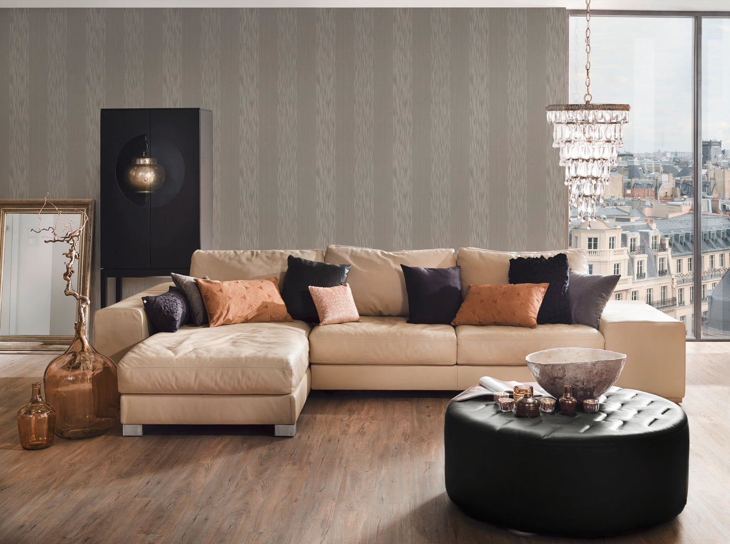 Architects Paper Tessuto Vlies-Textiltapete Grau 10,05 m x 0,53 m