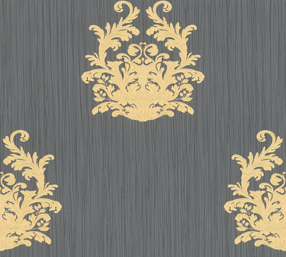 Architects Paper Nobile Vinyl-Vliestapete Braun Gold Blau 10,05 m x 0,70 m