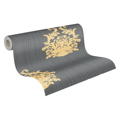 Architects Paper Nobile Vinyl-Vliestapete Braun Gold Blau 10,05 m x 0,70 m