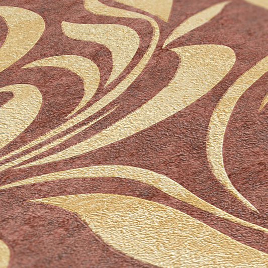 Architects Paper Nobile Vinyl-Vliestapete Rot Gold Beige 10,05 m x 0,70 m