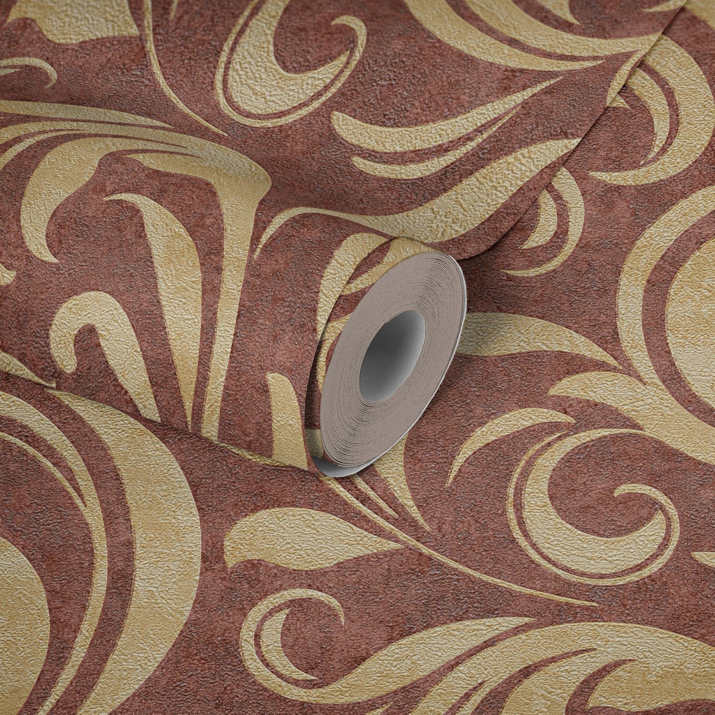 Architects Paper Nobile Vinyl-Vliestapete Rot Gold Beige 10,05 m x 0,70 m
