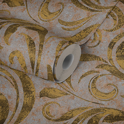 Architects Paper Nobile Vinyl-Vliestapete Gold Braun Schwarz 10,05 m x 0,70 m