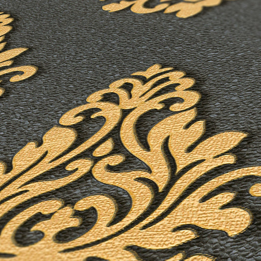 Architects Paper Nobile Vinyl-Vliestapete Gold Schwarz 10,05 m x 0,70 m