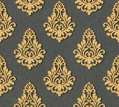 Architects Paper Nobile Vinyl-Vliestapete Gold Schwarz 10,05 m x 0,70 m