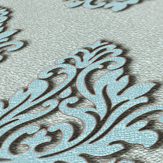 Architects Paper Nobile Vinyl-Vliestapete Blau Silber 10,05 m x 0,70 m