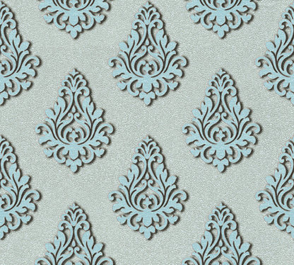 Architects Paper Nobile Vinyl-Vliestapete Blau Silber 10,05 m x 0,70 m