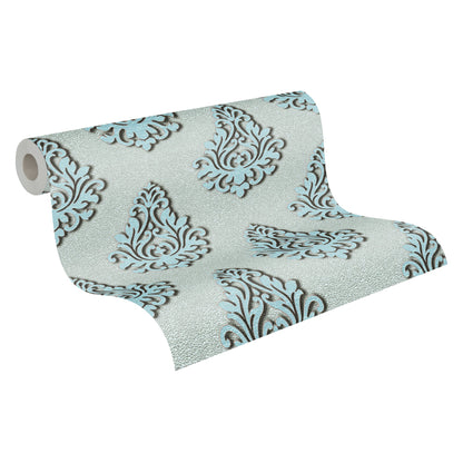 Architects Paper Nobile Vinyl-Vliestapete Blau Silber 10,05 m x 0,70 m
