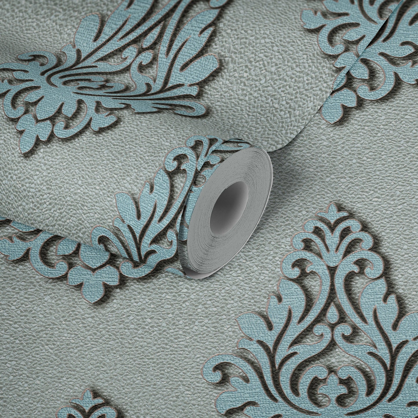 Architects Paper Nobile Vinyl-Vliestapete Blau Silber 10,05 m x 0,70 m