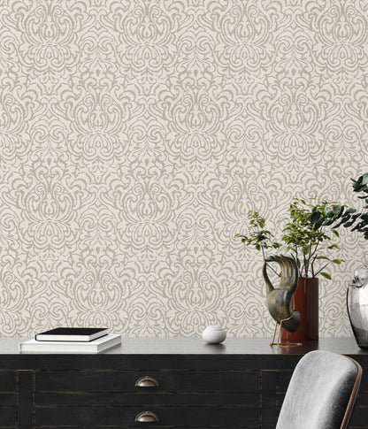 Architects Paper Tessuto 2 Vlies-Textiltapete Beige Creme 10,05 m x 0,53 m