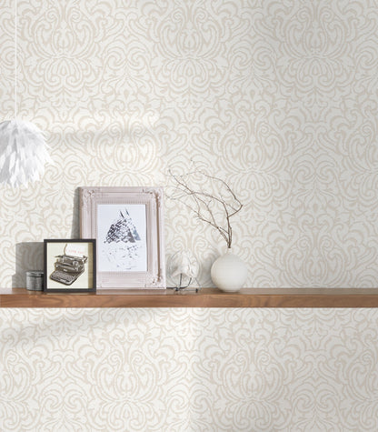 Architects Paper Tessuto 2 Vlies-Textiltapete Creme Weiß 10,05 m x 0,53 m