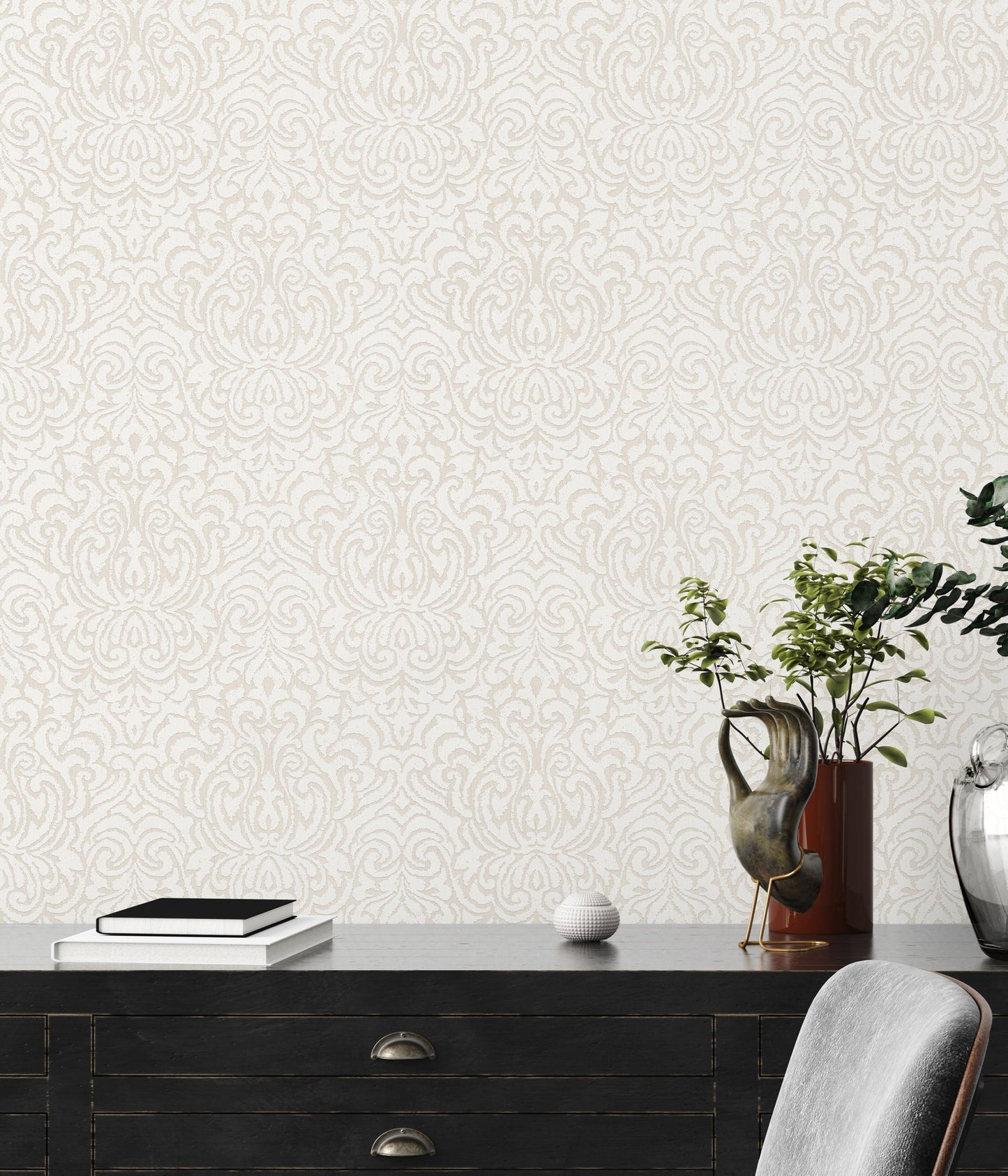 Architects Paper Tessuto 2 Vlies-Textiltapete Creme Weiß 10,05 m x 0,53 m
