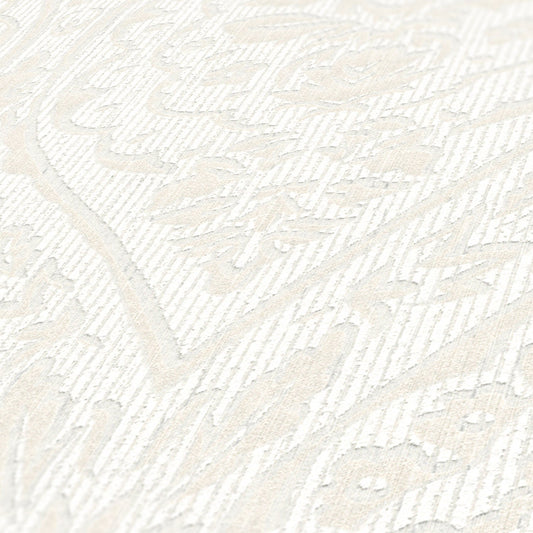 Architects Paper Tessuto 2 Vlies-Textiltapete Creme Weiß 10,05 m x 0,53 m
