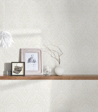 Architects Paper Tessuto 2 Vlies-Textiltapete Creme Weiß 10,05 m x 0,53 m